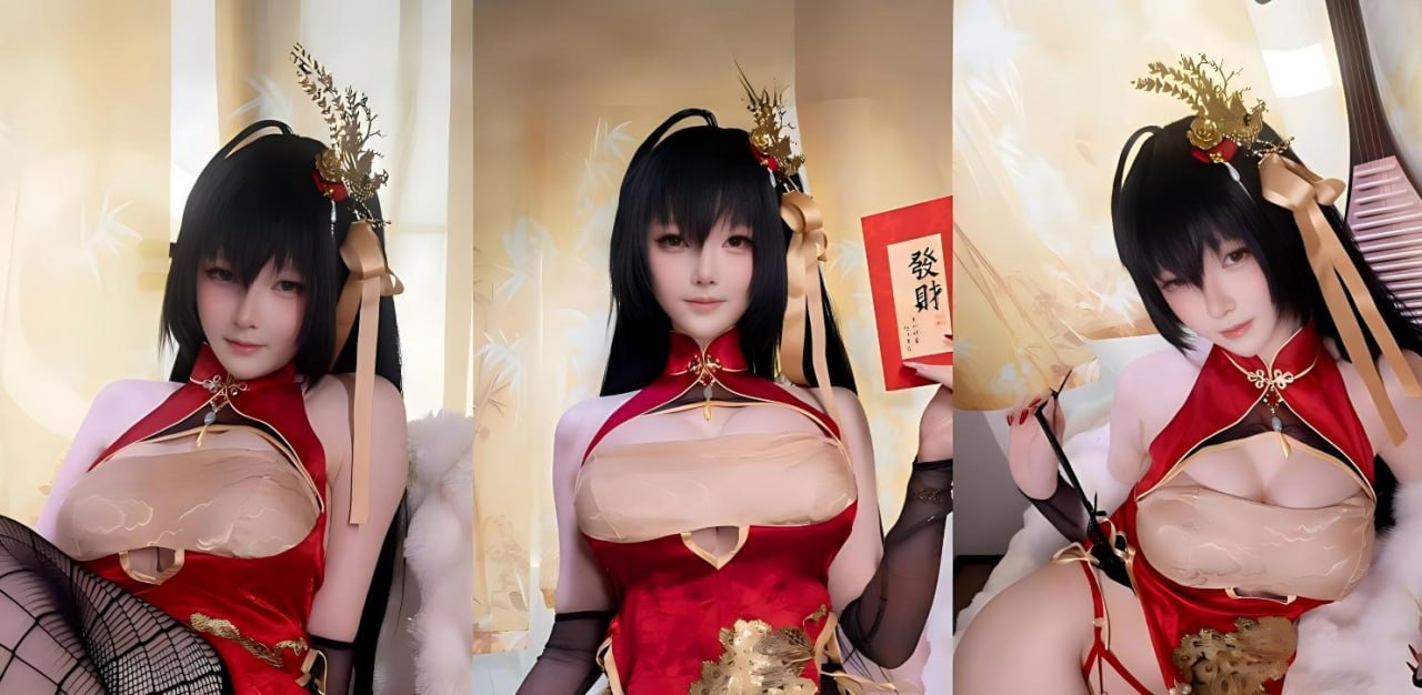 极品福利姬【一小央泽】大凤旗袍写真私拍，爆乳肥臀黑丝玉足极致撩人，诱惑摆拍让人彻底迷醉